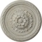Ekena Millwork Palmetto Ceiling Medallion, Hand-Painted Pot of Cream Crackle, 11 1/2"OD x 1"P CM11PAPCC - alternate 1